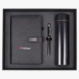 C63s Executive Notebook And Water Bottle Gift Set — C63s pad printing branding preview