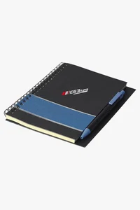 C63s Coloured Stripe Notebook with Pen — C63s pad printing branding preview