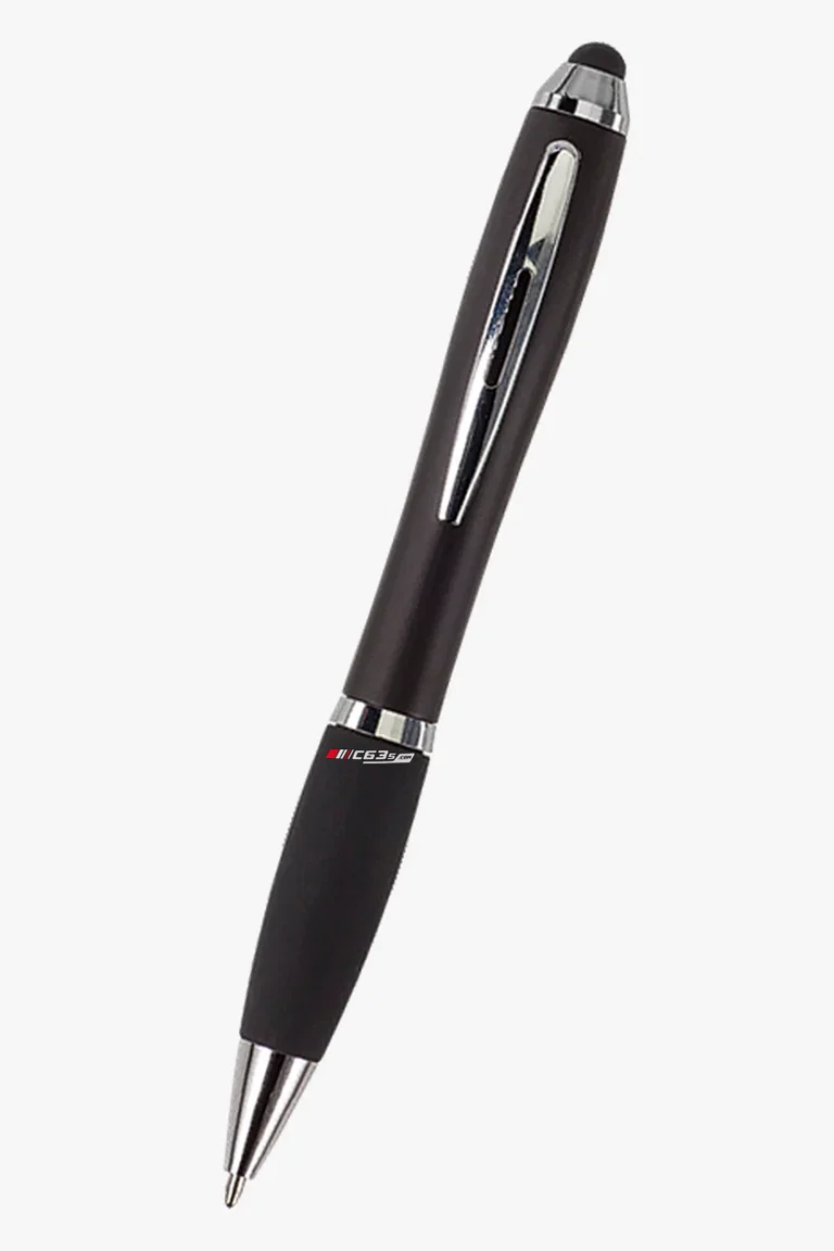 C63s Ballpoint with Rubber Grip and Stylus — C63s pad printing branding preview