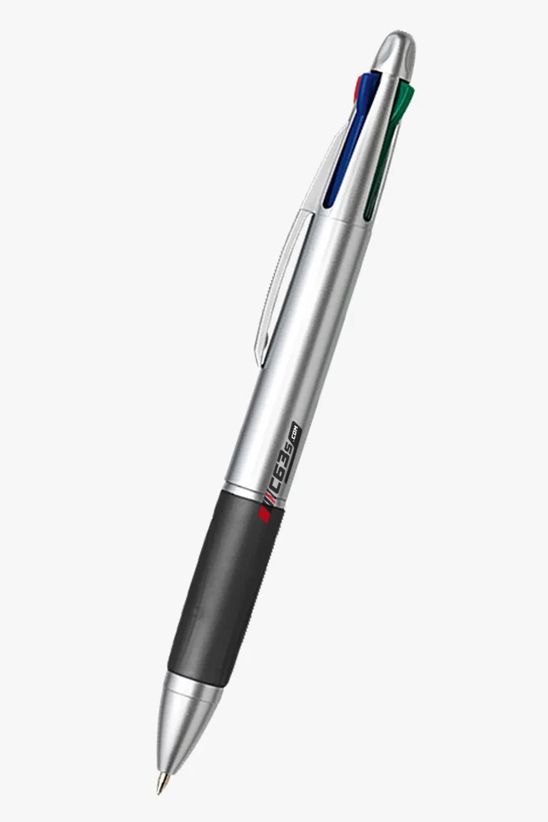 C63s 4 Colour Ballpoint Pen with Rubber Grip — C63s pad printing branding preview