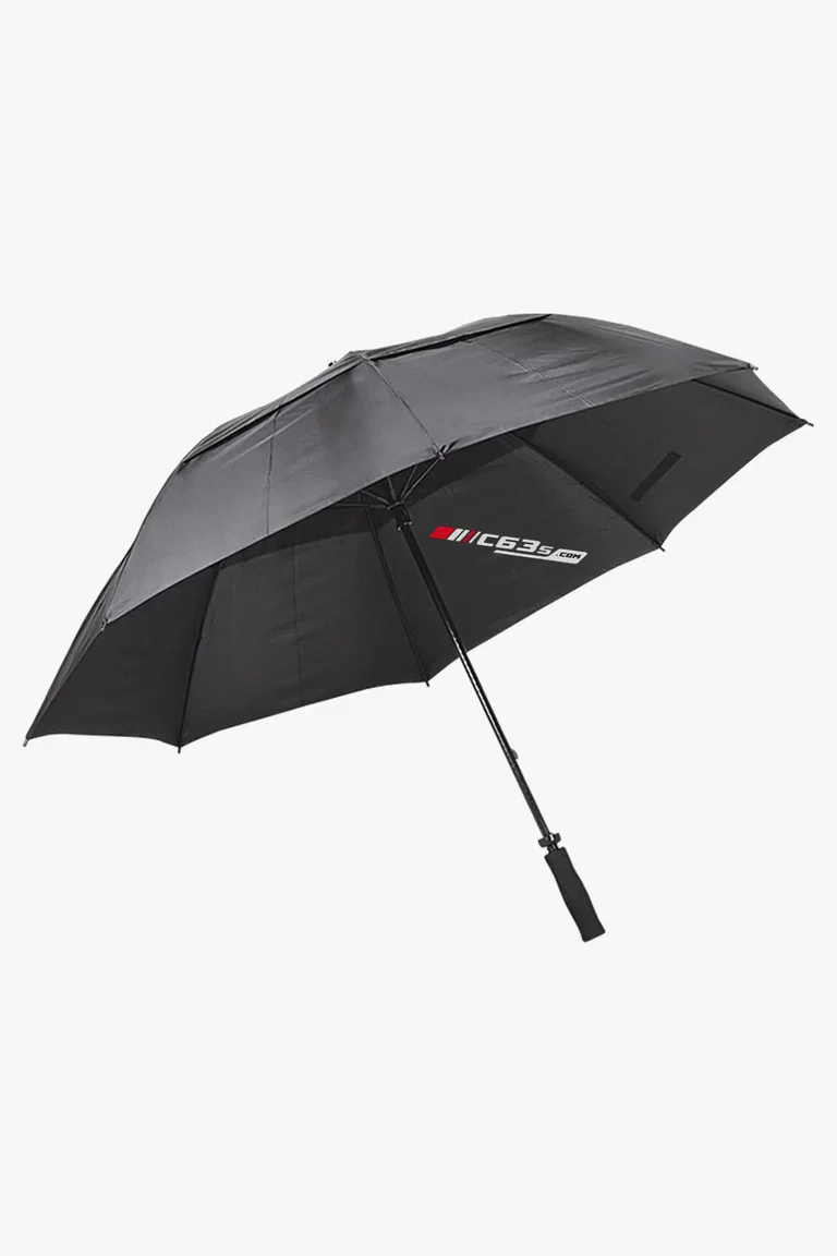 C63s 8 Panel Golf Umbrella — C63s dtf (direct to film) branding preview