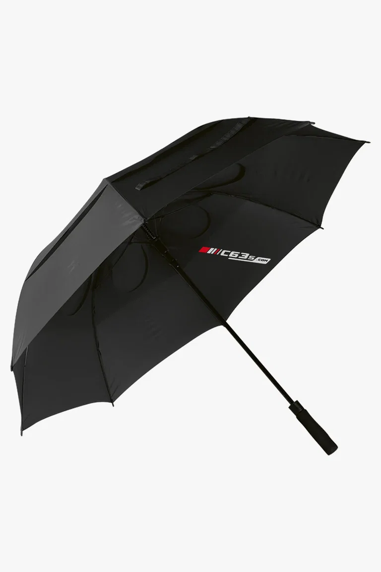 C63s Windproof Golf Umbrella — C63s dtf (direct to film) branding preview