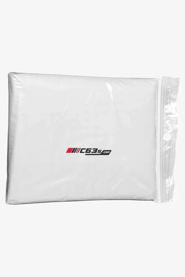 C63s Translucent PVC Poncho — C63s digital sticker branding preview