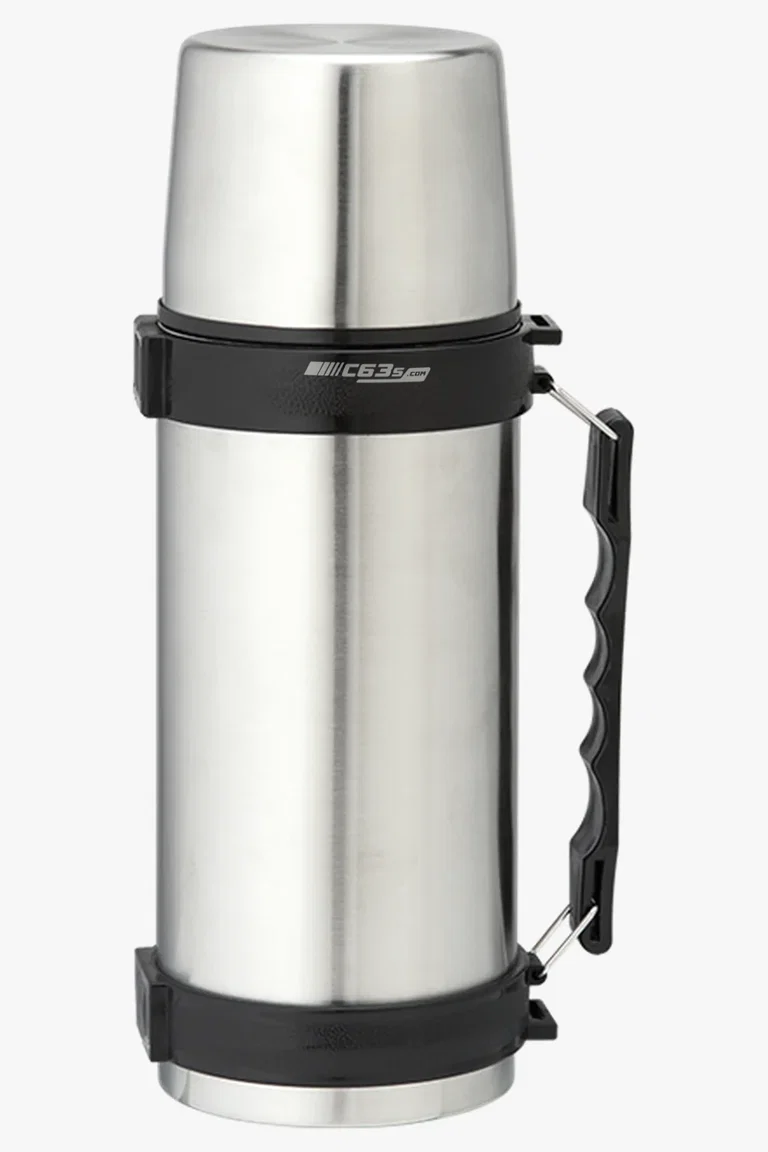 C63s 1l Stainless Steel Travel Flask with Carry Handle — C63s yag laser branding preview