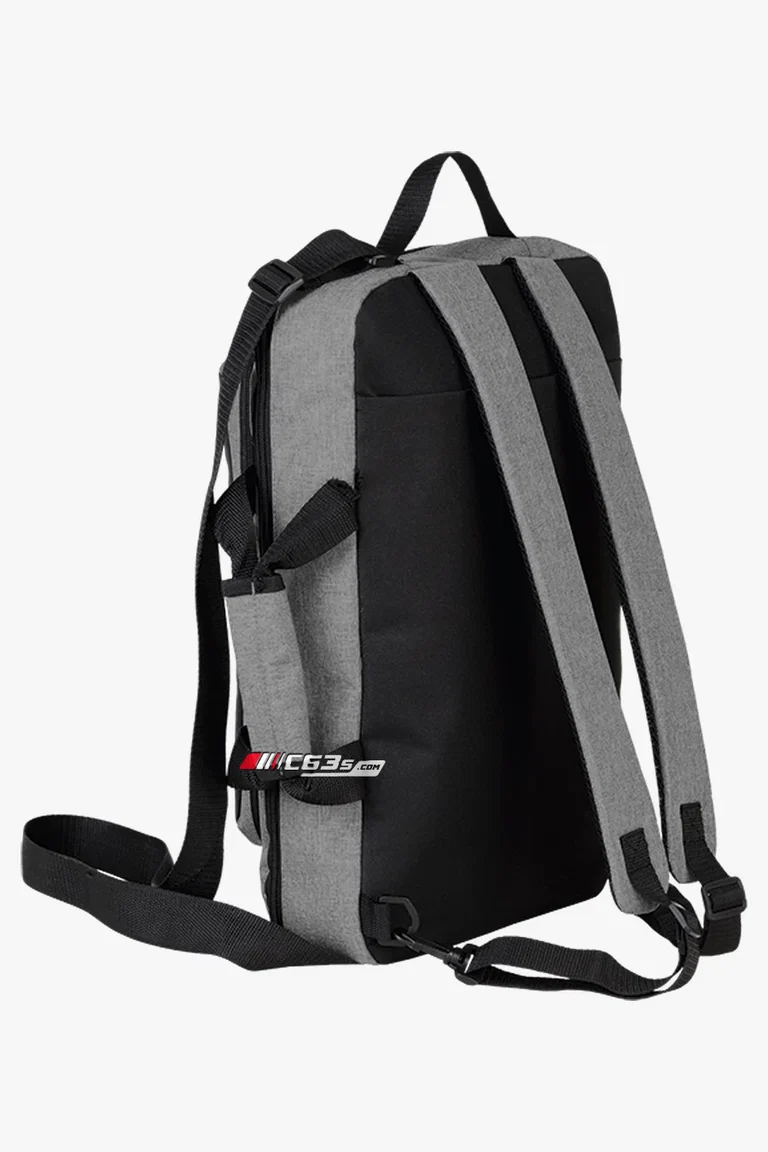 C63s Melange Crossover Laptop Backpack — C63s dtf (direct to film) branding preview