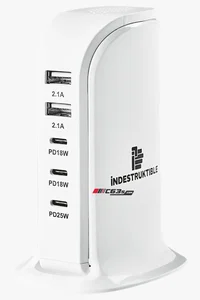 C63s IND 5 Port P.D + USB Gan Charger — C63s pad printing branding preview