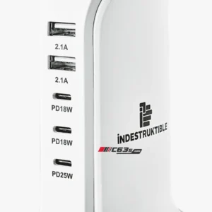 C63s IND 5 Port P.D + USB Gan Charger — C63s pad printing branding preview