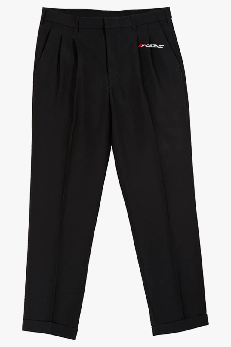 C63s Men’s Classic Trousers — C63s embroidery branding preview