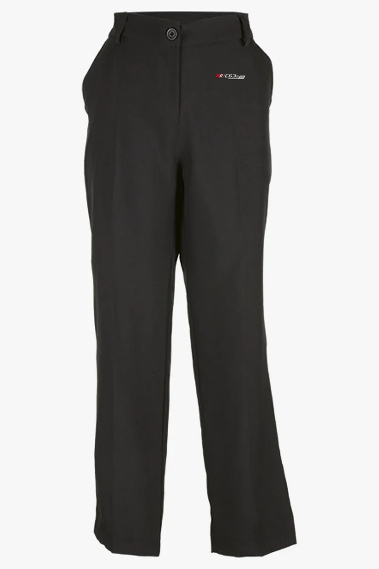 C63s Ladies Tapered Trousers — C63s embroidery branding preview