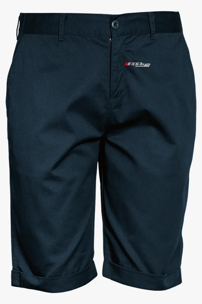 C63s Men’s Chino Shorts — C63s embroidery branding preview