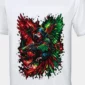 Winged Assassin graphic T-shirt — White shirt-only front view showing the design